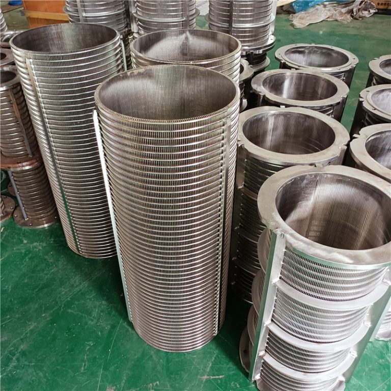 Solid Liquid Separator Wedge Wire Filter Drum Screen